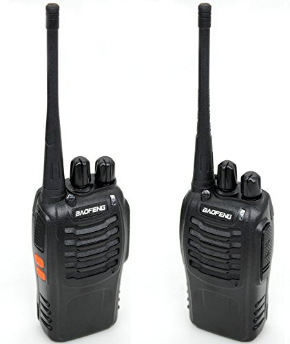 BaoFeng BF-888s Walkie Talkies Two Way Radios (1500mAh Rechargeable  Battery, 3 Miles Long Range, LED Flashlight, 1 USB Programming Cable, 1  Earphone) 