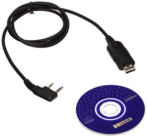 Compatible USB Programming Cable for Baofeng Two way Radio UV-5R, BF-888S,BF-F8+ With Driver CD