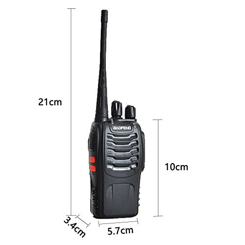 Walkie Talkies 16 Channel Rechargeable Two Way Radios with Li-ion Battery and Charger (Pack of 2/4/6/8)